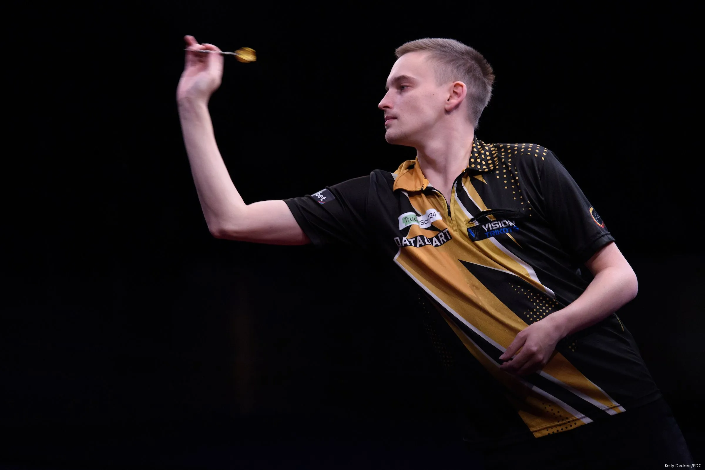Spielplan Samstagabend bei der European Darts Championship 2024 mit